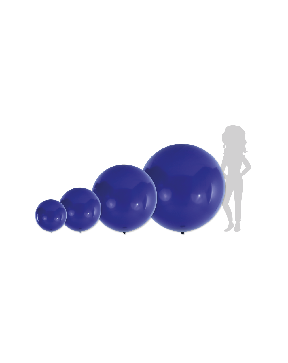 Riesenballone Violett Ø55cm-Ø150cm