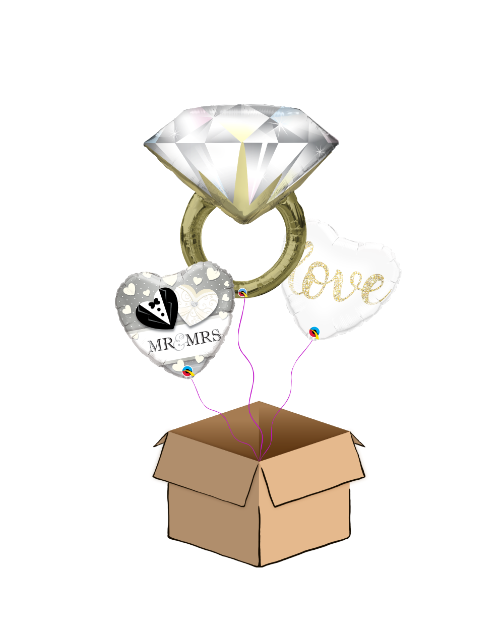 Ballon-Bouquet Diamant Love
