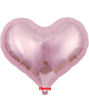 Geschenkballon Jelly Herz 63cm, babyrosa