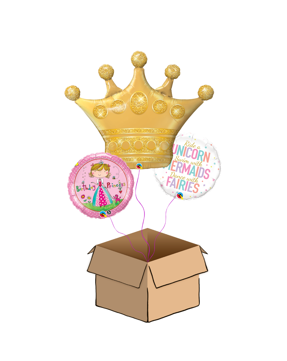 Ballon-Bouquet Geburtstag Prinzessin