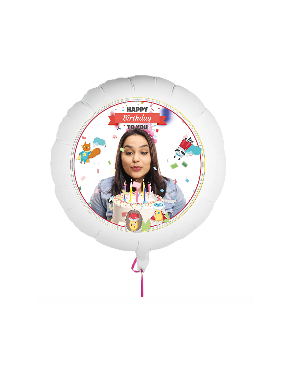 Fotoballon Super Birthday 60cm