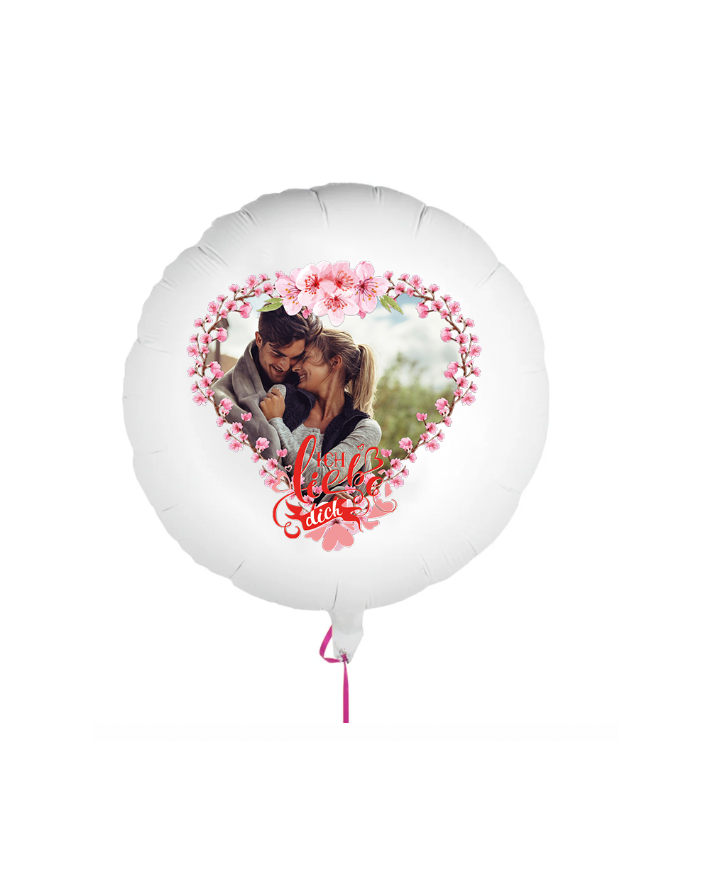 Fotoballon Ich liebe Dich 60cm