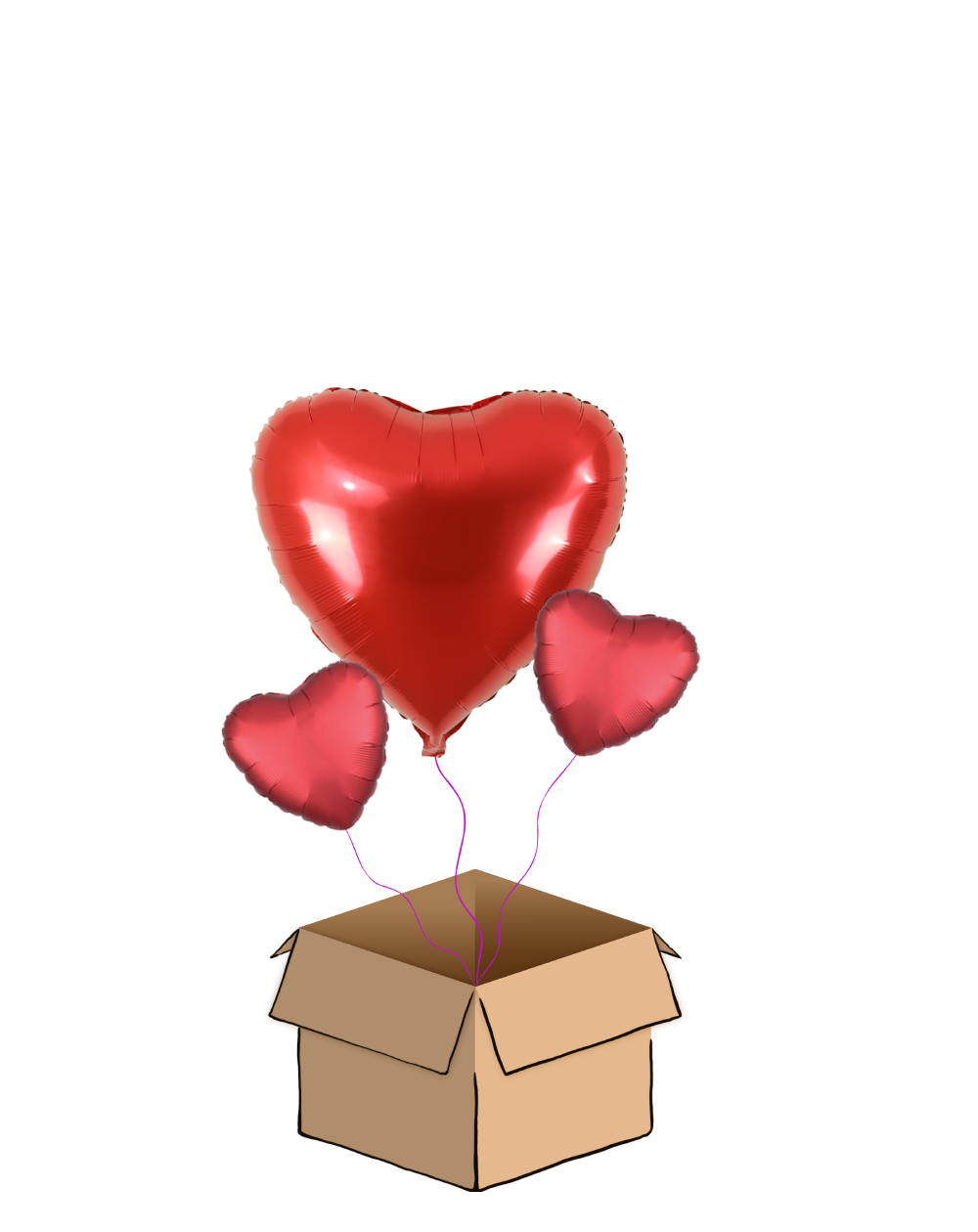 Ballon-Bouquet BIG Heart