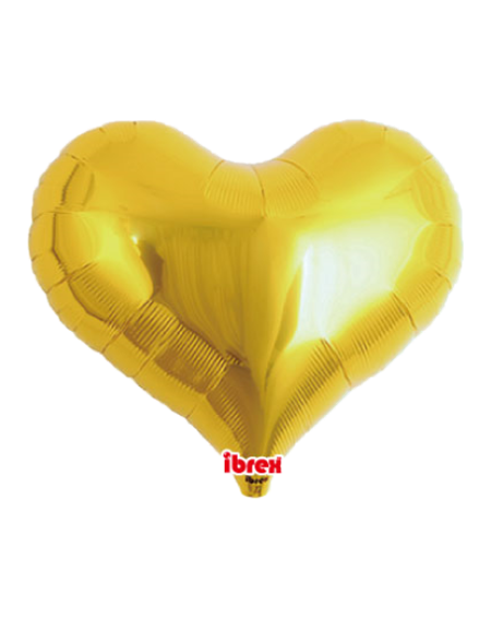 Geschenkballon Jelly Herz 63cm, gold