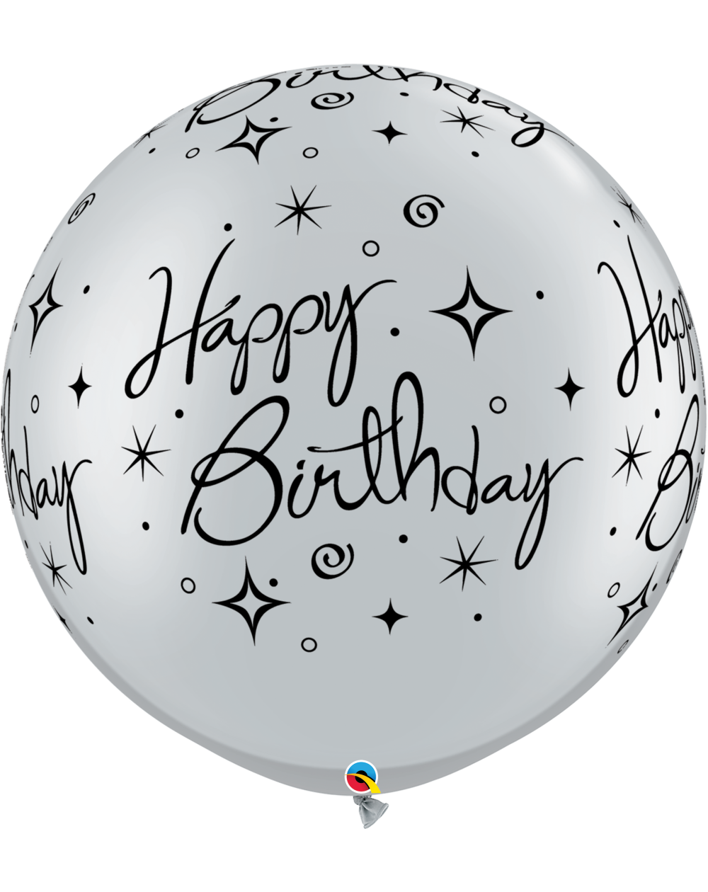 Riesenballon Happy Birthday Sparkles 90cm