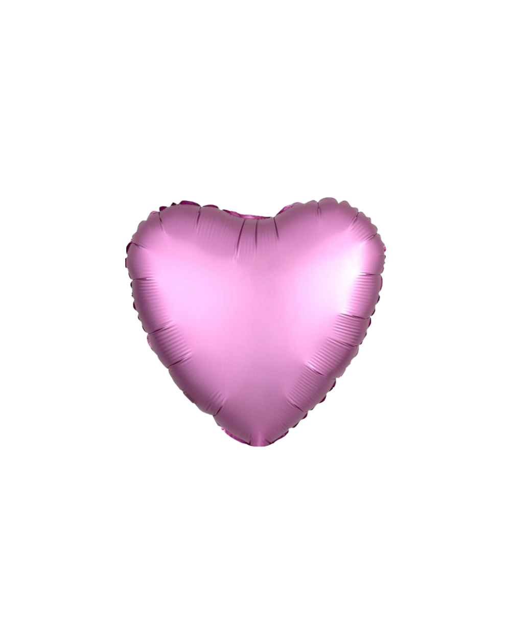 Geschenkballon Herz Satin 45cm in rosa