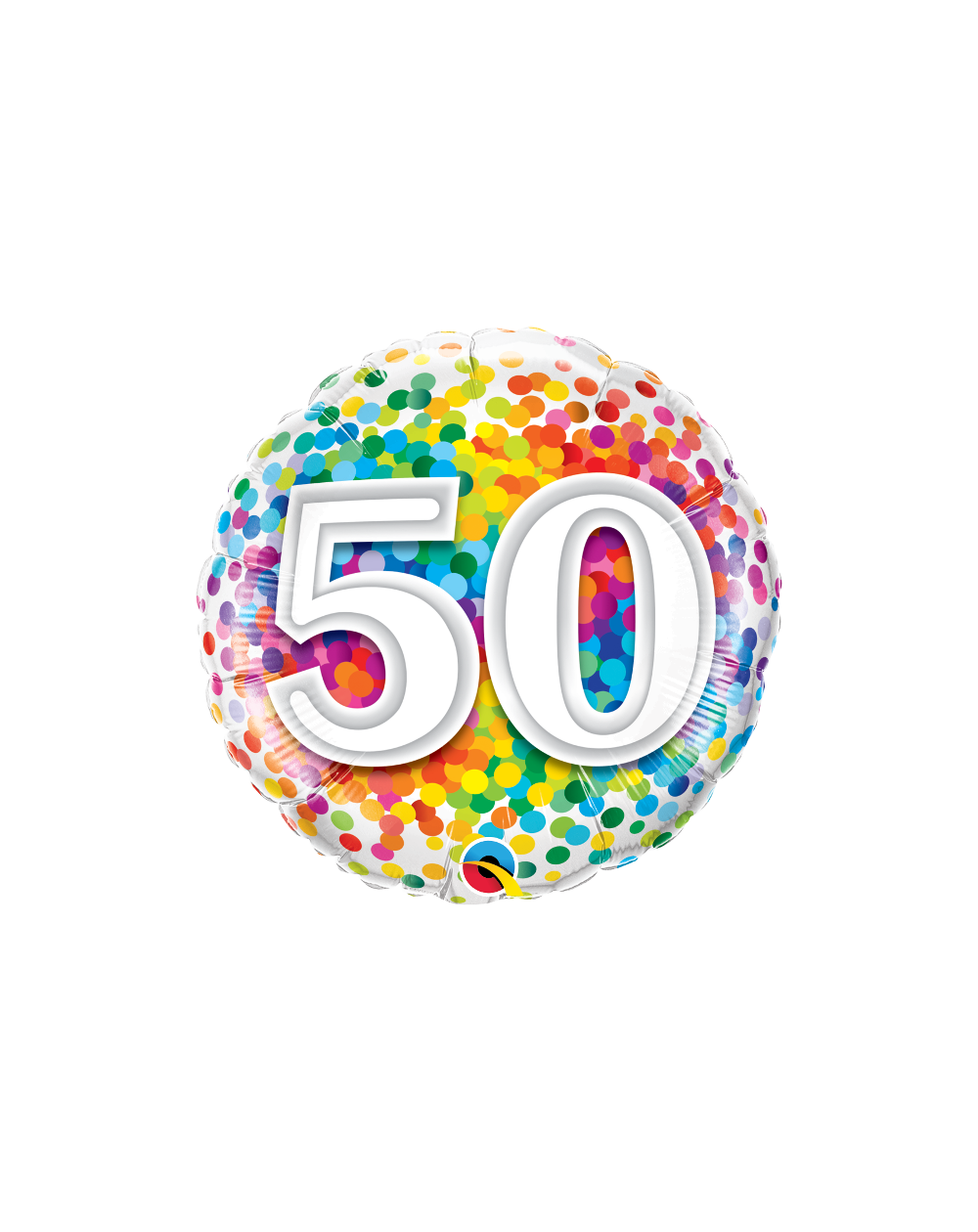 Geschenkballon 50. Geburtstag Konfetti 45cm
