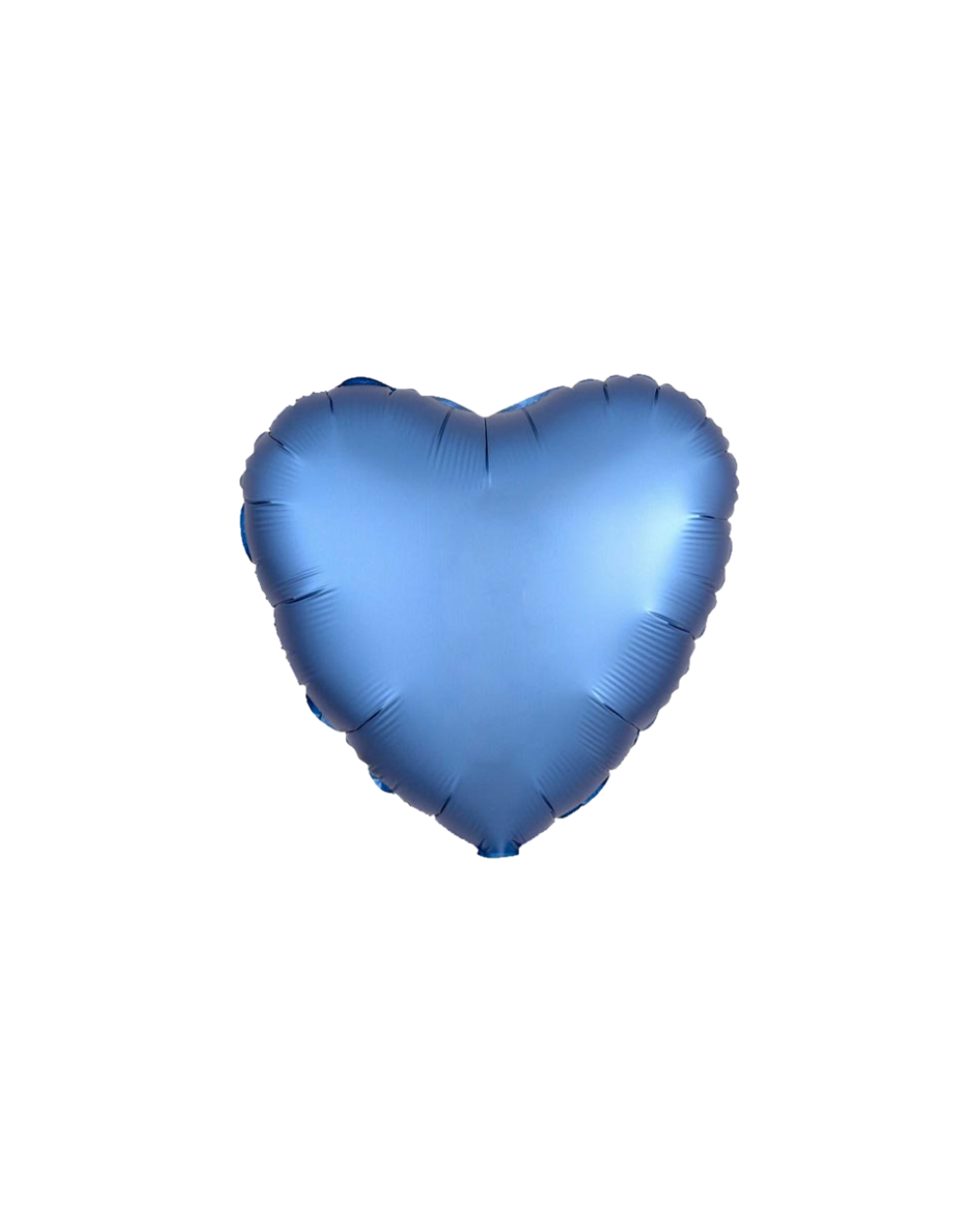 Geschenkballon Herz Satin 45cm in blau