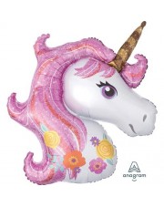 Geschenkballon Einhorn pink 85cm