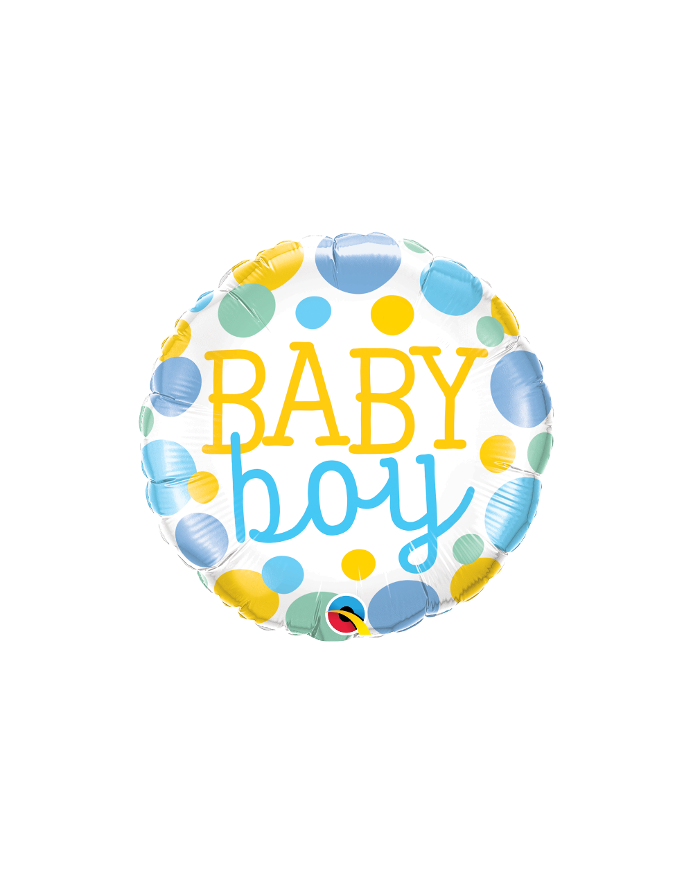 Geschenkballon Baby Boy Dots 45cm