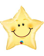 Geschenkballon Smiley Face Star 50cm