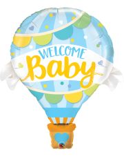 Geschenkballon Welcome Baby Boy Balloon 107cm