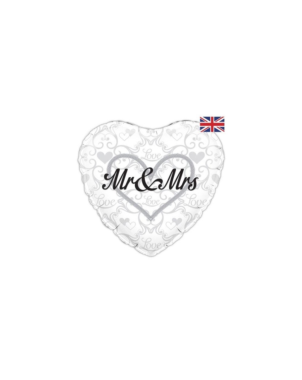 Geschenkballon Mr. & Mrs. Love 45cm