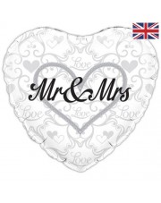 Geschenkballon Mr. & Mrs. Love 45cm