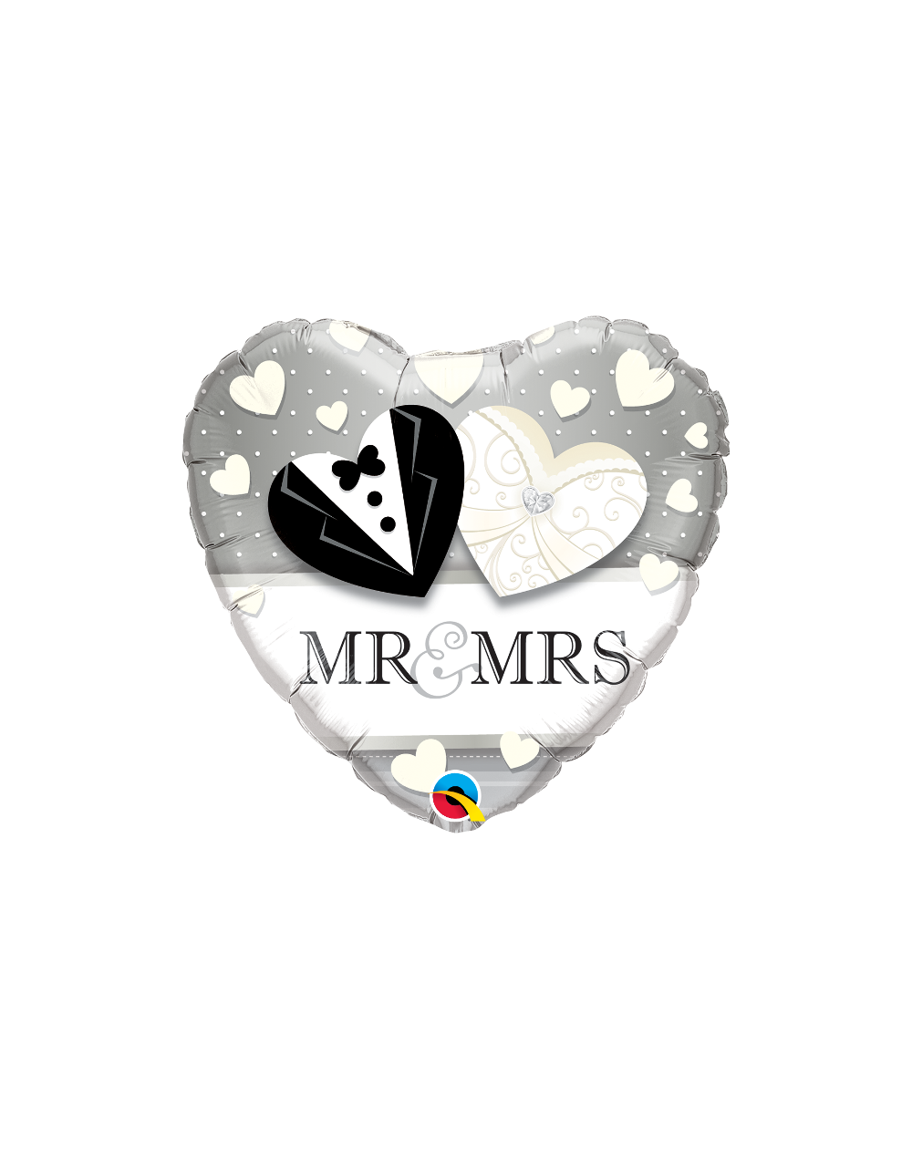 Geschenkballon Mr. & Mrs. Wedding 45cm