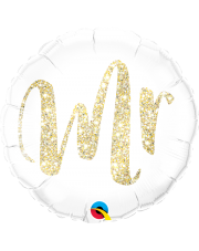 Geschenkballon Mr. Glitter Gold 45cm