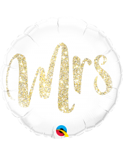 Geschenkballon Mrs. Glitter Gold 45cm