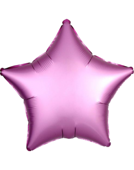 Geschenkballon Stern Satin 45cm in rosa