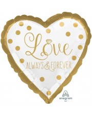 Geschenkballon Love, Always & Forever 45cm
