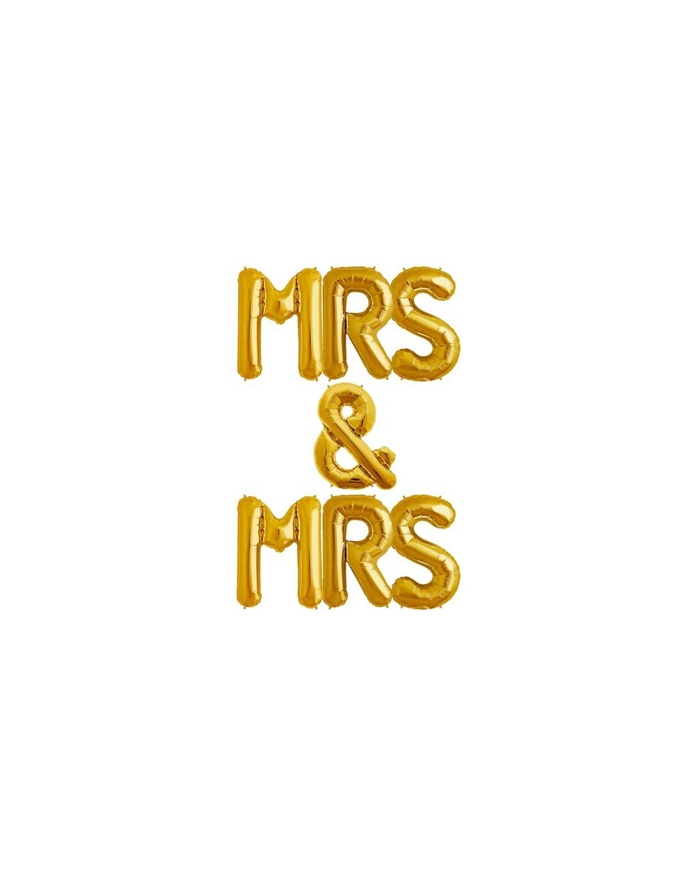 Folienballon Mrs&Mrs gold 90cm