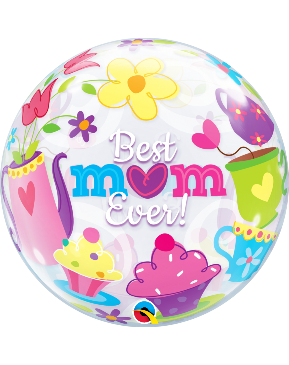 Geschenkballon Bubble Best Mum Ever! 55cm