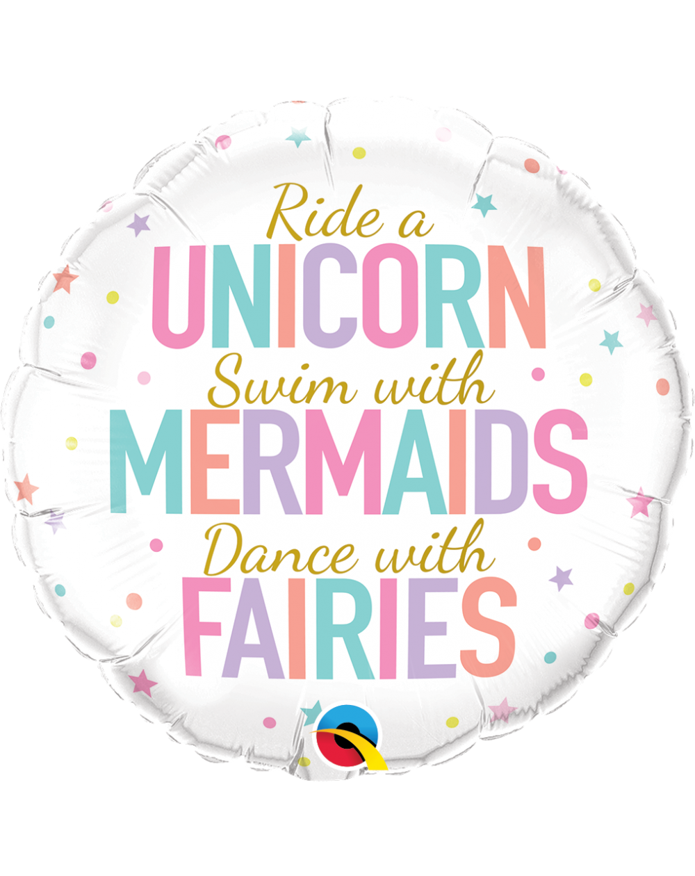 Geschenkballon Unicorn, Mermaids, Fairies 45cm