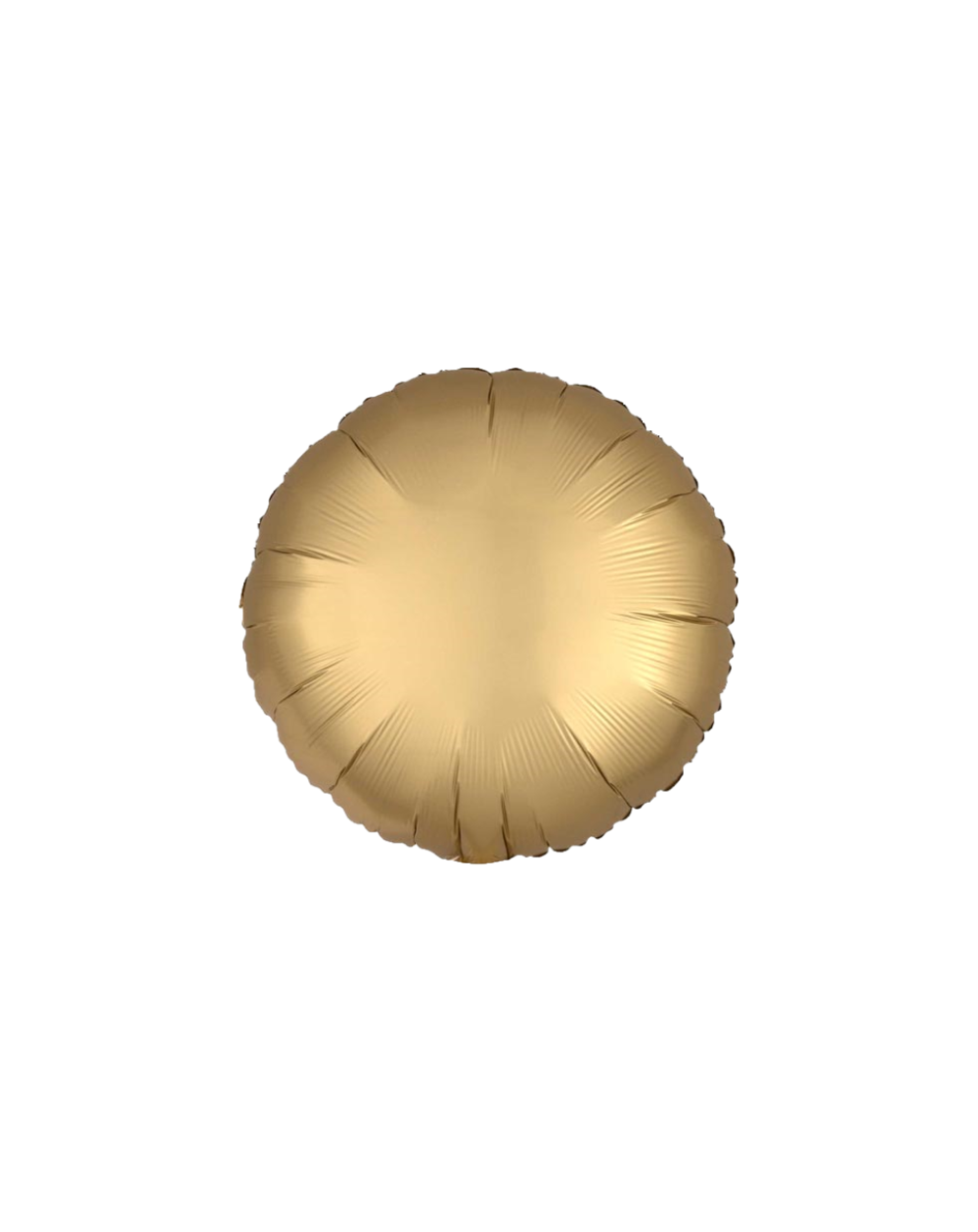 Geschenkballon Rund Satin 45cm in gold
