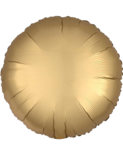 Geschenkballon Rund Satin 45cm in gold