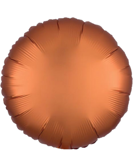 Geschenkballon Rund Satin 45cm in bronze
