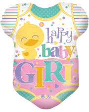 Geschenkballon Strampler Baby Girl 45cm