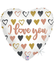 Geschenkballon I Love You Hearts 45cm