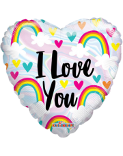 Geschenkballon Rainbow Love 45cm
