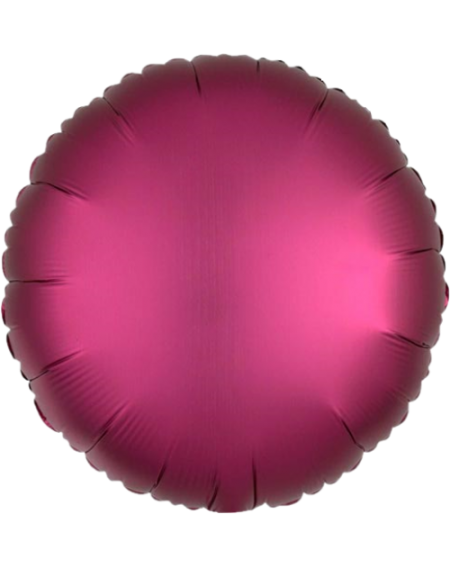 Geschenkballon Rund Satin 45cm in magenta