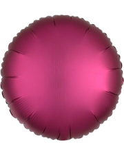 Geschenkballon Rund Satin 45cm in magenta