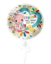 Geschenkballon Hurra das Baby ist da 45cm