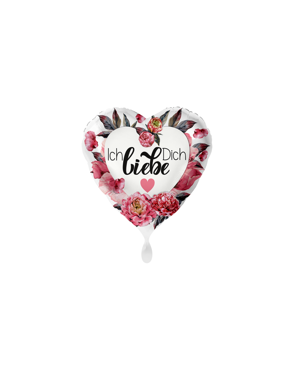 Geschenkballon Ich liebe dich Rose 45cm