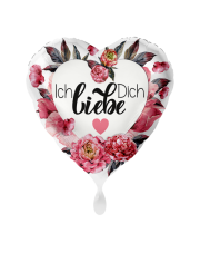 Geschenkballon Ich liebe dich Rose 45cm