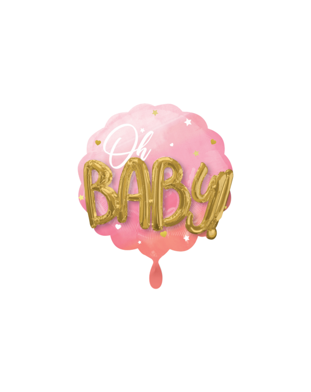 Geschenkballon 3D Oh Baby Girl 76cm