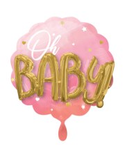 Geschenkballon 3D Oh Baby Girl 76cm