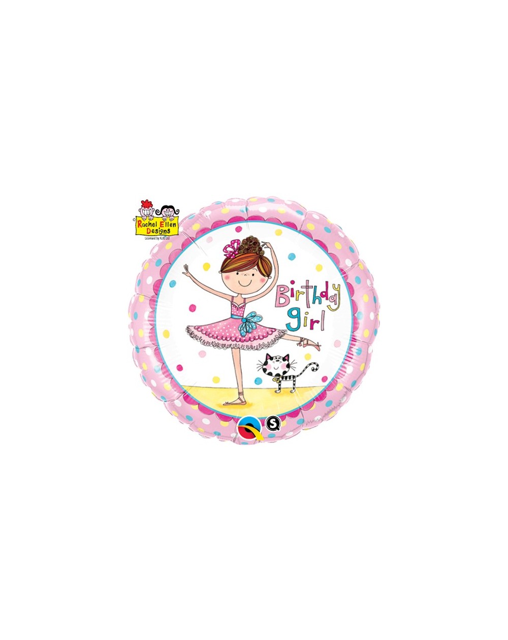 Geschenkballon Birthday Girl 45cm