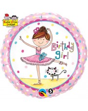 Geschenkballon Birthday Girl 45cm