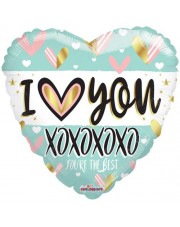 Geschenkballon I love you XOXOXO 45cm