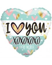 Geschenkballon I love you XOXOXO 45cm