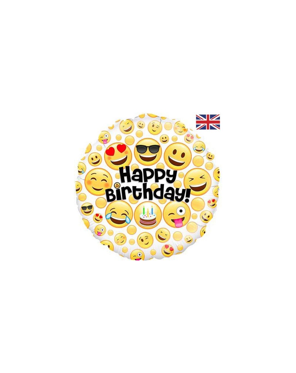 Geschenkballon Birthday Emoji 45cm