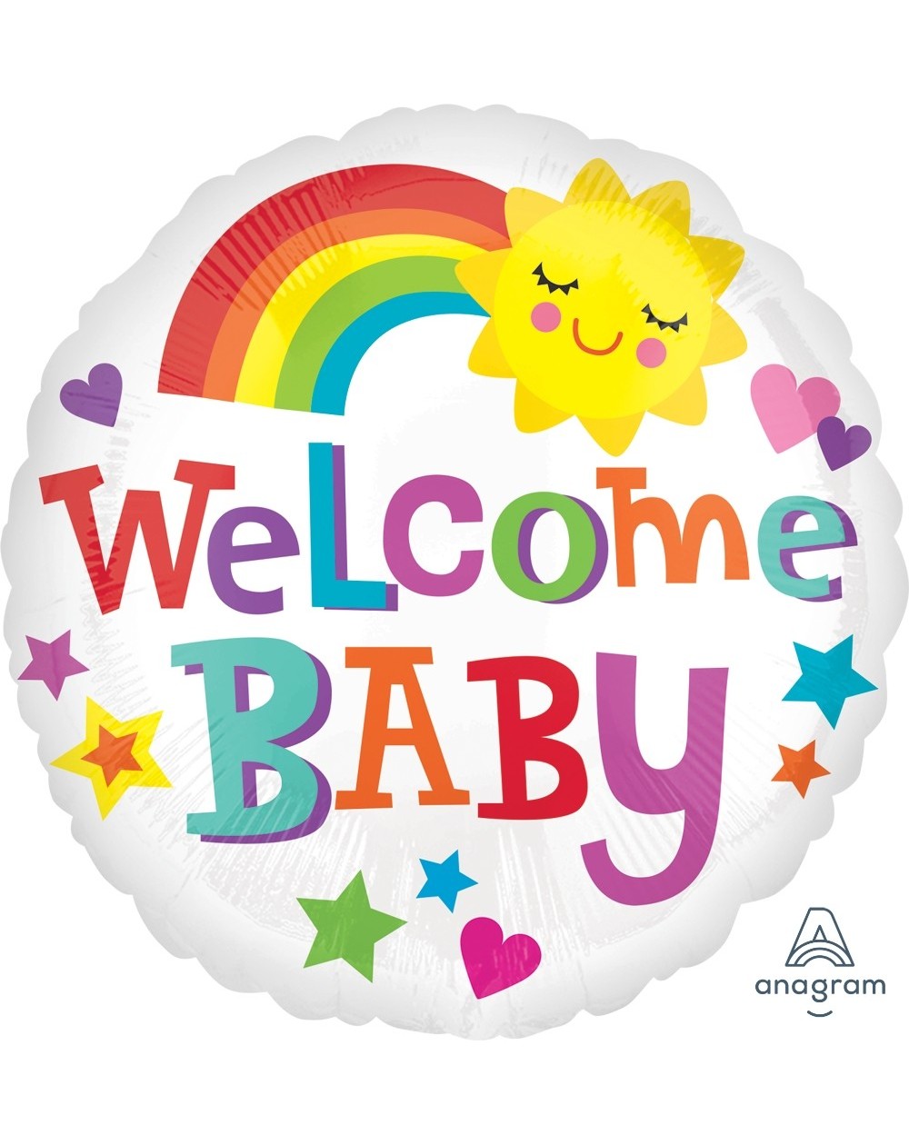 Geschenkballon Welcome Baby 45cm