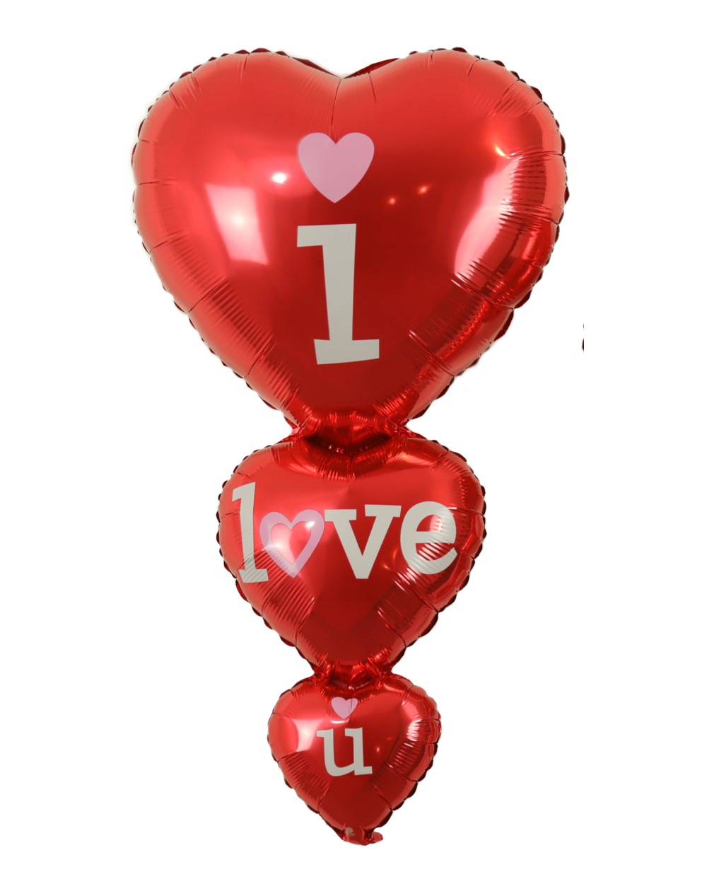 Geschenkballon I Love U Hearts 98cm
