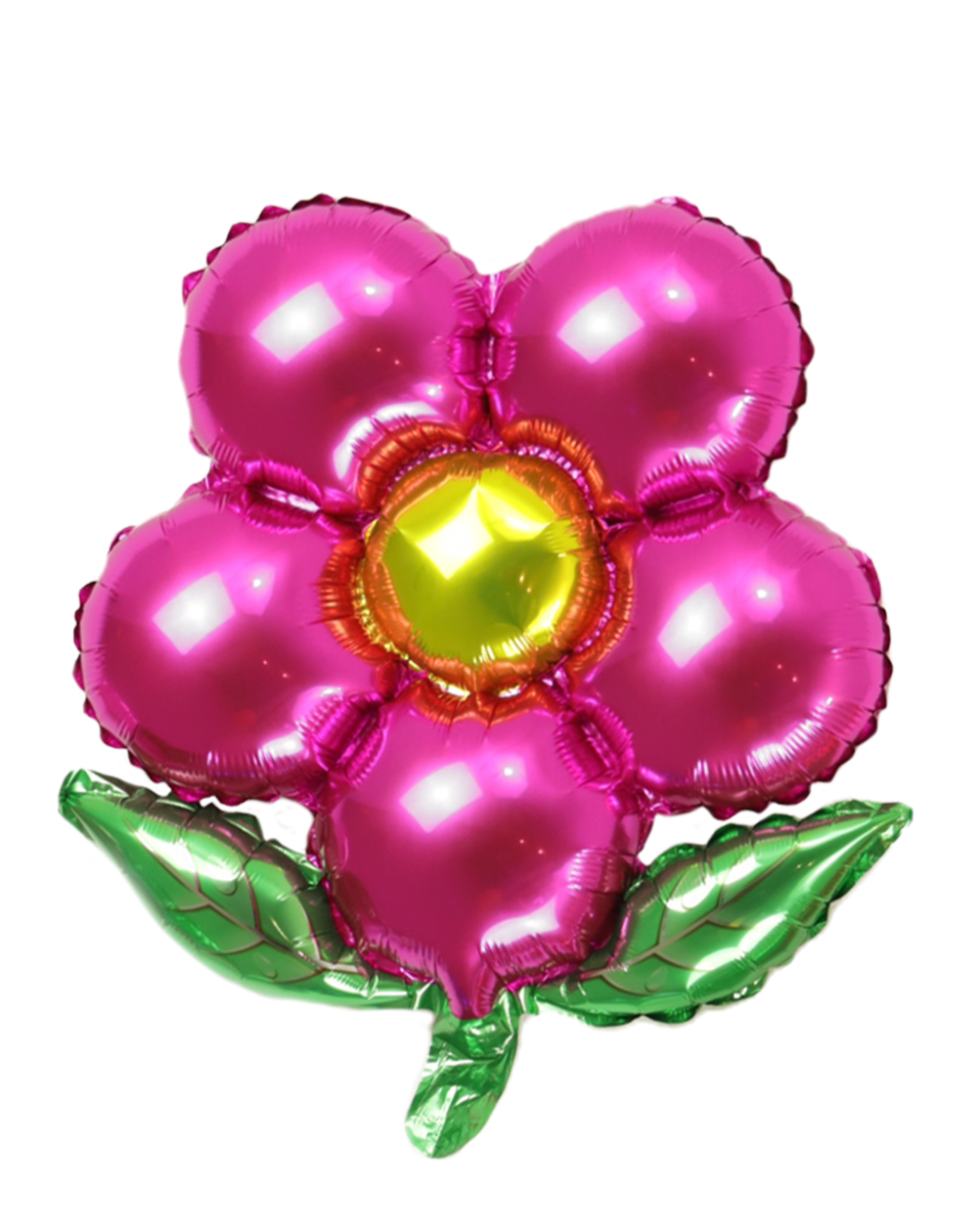 Folienballon Ballonblume magenta 45cm